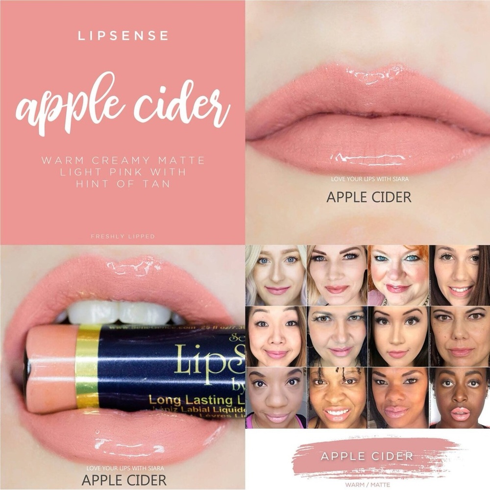 Lipsense Apple Cider. NEW. Warm Creamy Matte light Pink w. Hint of tan